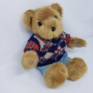 T.C. Dawson Matthew Bear Golden Brown Teddy Bear In A Sweater and Jeans Plush
